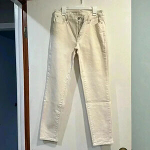 Talbots Flawless Women’s Cream Slim Ankle Jeans - Size 2